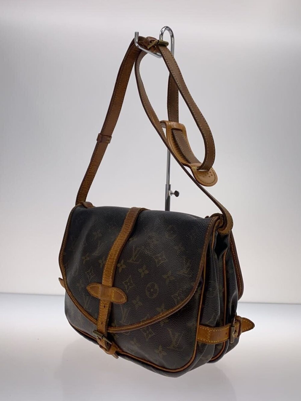 Louis Vuitton Brown Saumur Canvas Brown